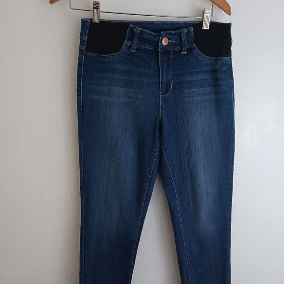 YMI Skinny blue JEANS with Side Elastic Maternity Size S - Picture 6 of 9